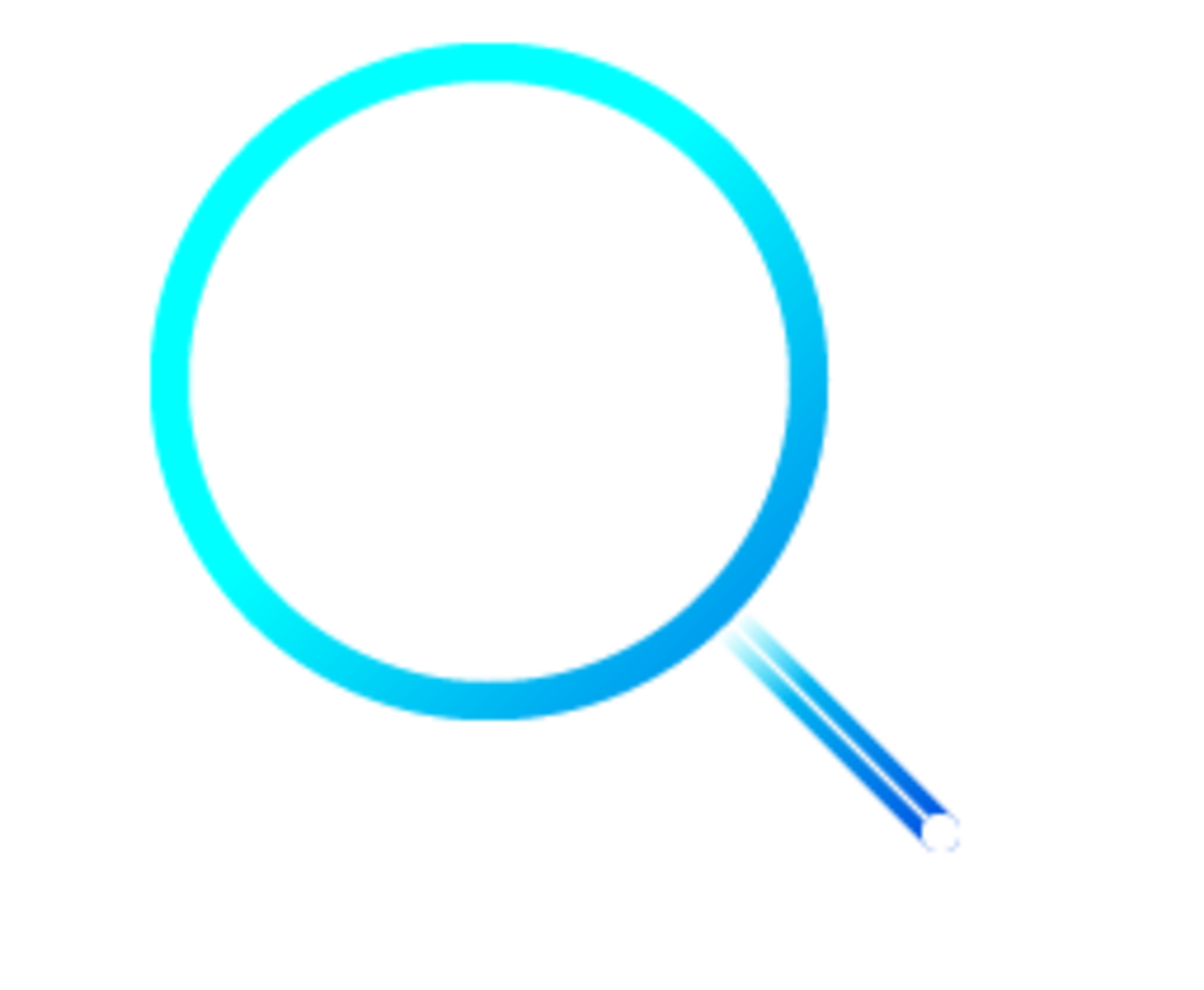 an illustration of a magnifying glass